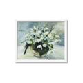 Picture of White Florals _GroupedProduct_Rectangle_Landscape_Framed_Matted_
