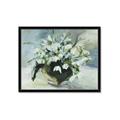 Picture of White Florals _GroupedProduct_Rectangle_Landscape_Framed_Matted_