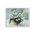 Picture of White Florals _GroupedProduct_Rectangle_Landscape_Framed_Matted_