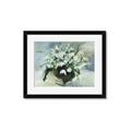 Picture of White Florals _GroupedProduct_Rectangle_Landscape_Framed_Matted_