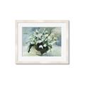 Picture of White Florals _GroupedProduct_Rectangle_Landscape_Framed_Matted_