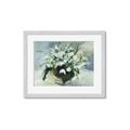 Picture of White Florals _GroupedProduct_Rectangle_Landscape_Framed_Matted_