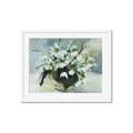 Picture of White Florals _GroupedProduct_Rectangle_Landscape_Framed_Matted_