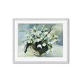 Picture of White Florals _GroupedProduct_Rectangle_Landscape_Framed_Matted_