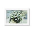 Picture of White Florals _GroupedProduct_Rectangle_Landscape_Framed_Matted_