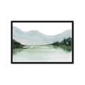 Picture of Watercolour Mountain  _GroupedProduct_Rectangle_Landscape_Framed_Matted_