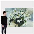 Picture of White Florals _GroupedProduct_Rectangle_Landscape_Canvas_