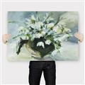 Picture of White Florals _GroupedProduct_Rectangle_Landscape_Canvas_