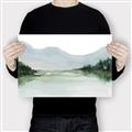 Picture of Watercolour Mountain  _GroupedProduct_Rectangle_Landscape_Canvas_
