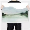 Picture of Watercolour Mountain  _GroupedProduct_Rectangle_Landscape_Canvas_