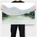 Picture of Watercolour Mountain  _GroupedProduct_Rectangle_Landscape_Canvas_