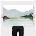 Picture of Watercolour Mountain  _GroupedProduct_Rectangle_Landscape_Canvas_