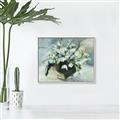 Picture of White Florals _GroupedProduct_Rectangle_Landscape_Canvas_Framed_
