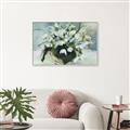 Picture of White Florals _GroupedProduct_Rectangle_Landscape_Canvas_Framed_