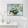 Picture of White Florals _GroupedProduct_Rectangle_Landscape_Canvas_Framed_