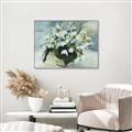 Picture of White Florals _GroupedProduct_Rectangle_Landscape_Canvas_Framed_