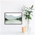 Picture of Watercolour Mountain  _GroupedProduct_Rectangle_Landscape_Canvas_Framed_
