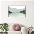 Picture of Watercolour Mountain  _GroupedProduct_Rectangle_Landscape_Canvas_Framed_