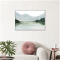 Picture of Watercolour Mountain  _GroupedProduct_Rectangle_Landscape_Canvas_Framed_