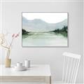 Picture of Watercolour Mountain  _GroupedProduct_Rectangle_Landscape_Canvas_Framed_