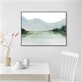 Picture of Watercolour Mountain  _GroupedProduct_Rectangle_Landscape_Canvas_Framed_