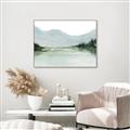 Picture of Watercolour Mountain  _GroupedProduct_Rectangle_Landscape_Canvas_Framed_