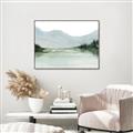 Picture of Watercolour Mountain  _GroupedProduct_Rectangle_Landscape_Canvas_Framed_