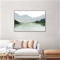 Picture of Watercolour Mountain  _GroupedProduct_Rectangle_Landscape_Canvas_Framed_