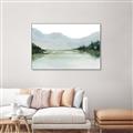 Picture of Watercolour Mountain  _GroupedProduct_Rectangle_Landscape_Canvas_Framed_