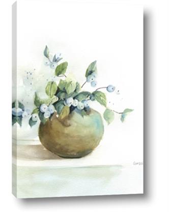 Picture of Vase and Blue Flowers