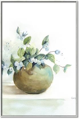 Picture of Vase and Blue Flowers