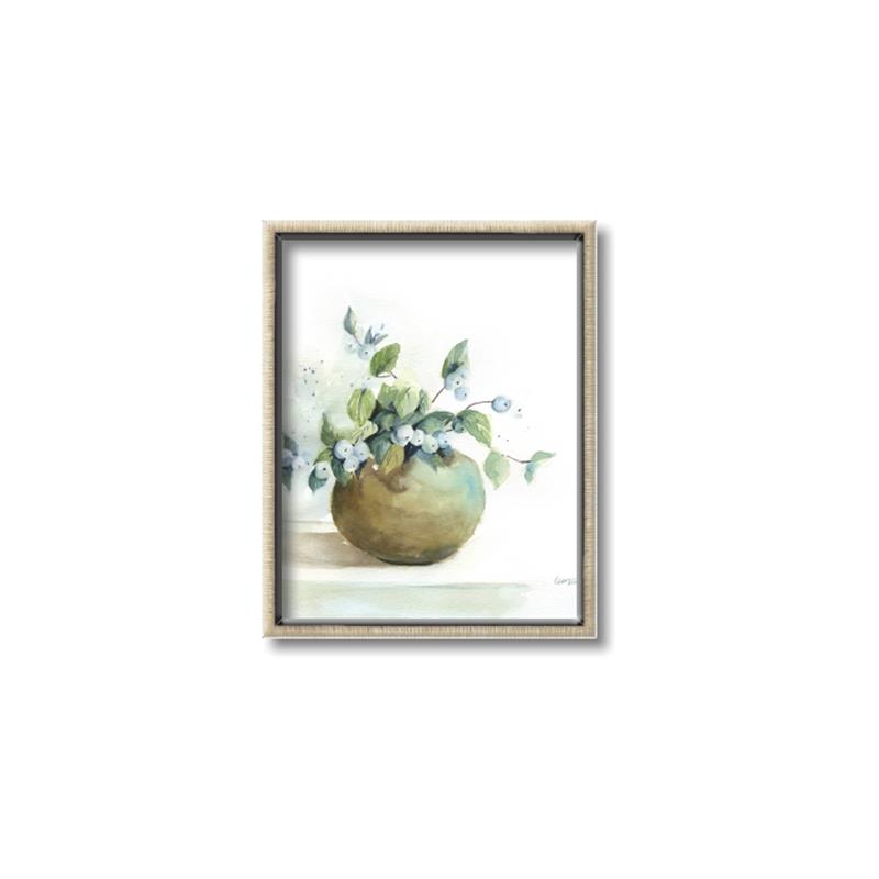 Picture of Vase and Blue Flowers _GroupedProduct_Rectangle_Portrait_Canvas_Framed_