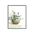 Picture of Vase and Blue Flowers _GroupedProduct_Rectangle_Portrait_Canvas_Framed_