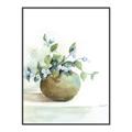 Picture of Vase and Blue Flowers _GroupedProduct_Rectangle_Portrait_Canvas_Framed_