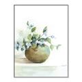 Picture of Vase and Blue Flowers _GroupedProduct_Rectangle_Portrait_Canvas_Framed_