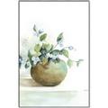 Picture of Vase and Blue Flowers _GroupedProduct_Rectangle_Portrait_Canvas_Framed_