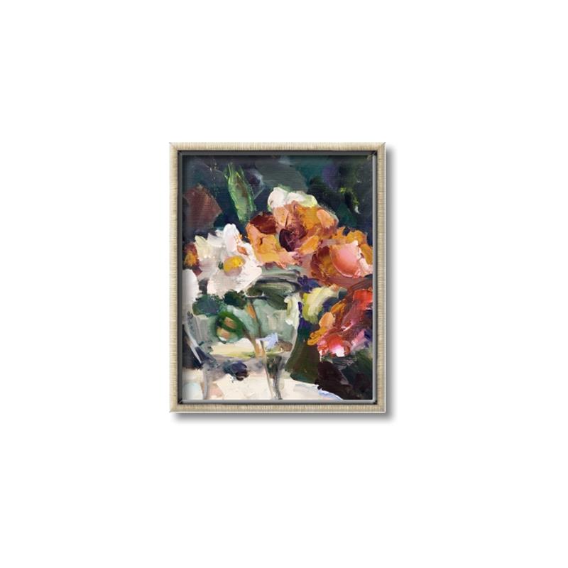 Picture of Bouquet in Vase _GroupedProduct_Rectangle_Portrait_Canvas_Framed_