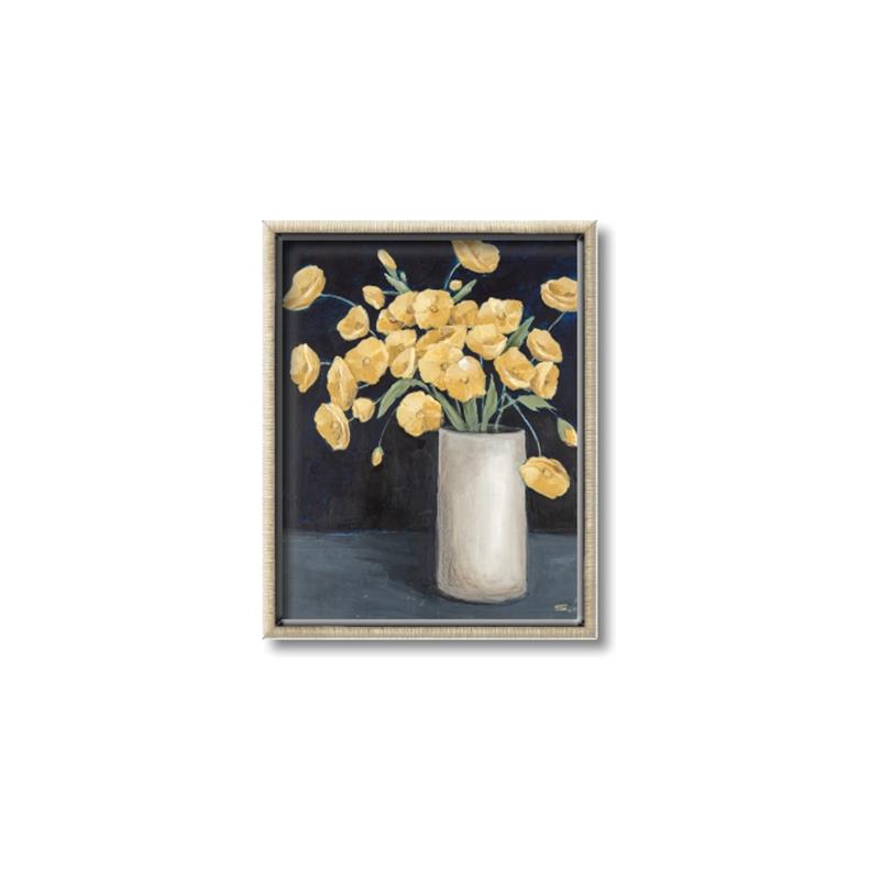 Picture of Yellow Pansies _GroupedProduct_Rectangle_Portrait_Canvas_Framed_