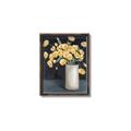 Picture of Yellow Pansies _GroupedProduct_Rectangle_Portrait_Canvas_Framed_