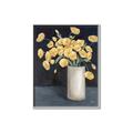 Picture of Yellow Pansies _GroupedProduct_Rectangle_Portrait_Canvas_Framed_