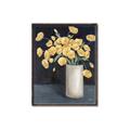 Picture of Yellow Pansies _GroupedProduct_Rectangle_Portrait_Canvas_Framed_