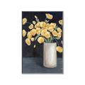 Picture of Yellow Pansies _GroupedProduct_Rectangle_Portrait_Canvas_Framed_