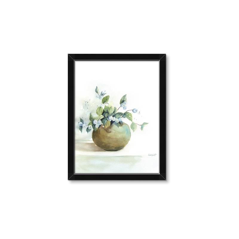 Picture of Vase and Blue Flowers _GroupedProduct_Rectangle_Portrait_Framed_Matted_