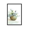 Picture of Vase and Blue Flowers _GroupedProduct_Rectangle_Portrait_Framed_Matted_