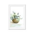 Picture of Vase and Blue Flowers _GroupedProduct_Rectangle_Portrait_Framed_Matted_