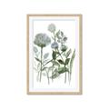 Picture of Blue Buds I _GroupedProduct_Rectangle_Portrait_Framed_Matted_