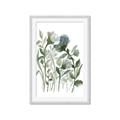 Picture of Blue Buds II _GroupedProduct_Rectangle_Portrait_Framed_Matted_