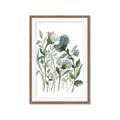 Picture of Blue Buds II _GroupedProduct_Rectangle_Portrait_Framed_Matted_