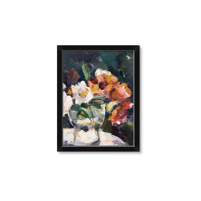 Picture of Bouquet in Vase _GroupedProduct_Rectangle_Portrait_Framed_Matted_