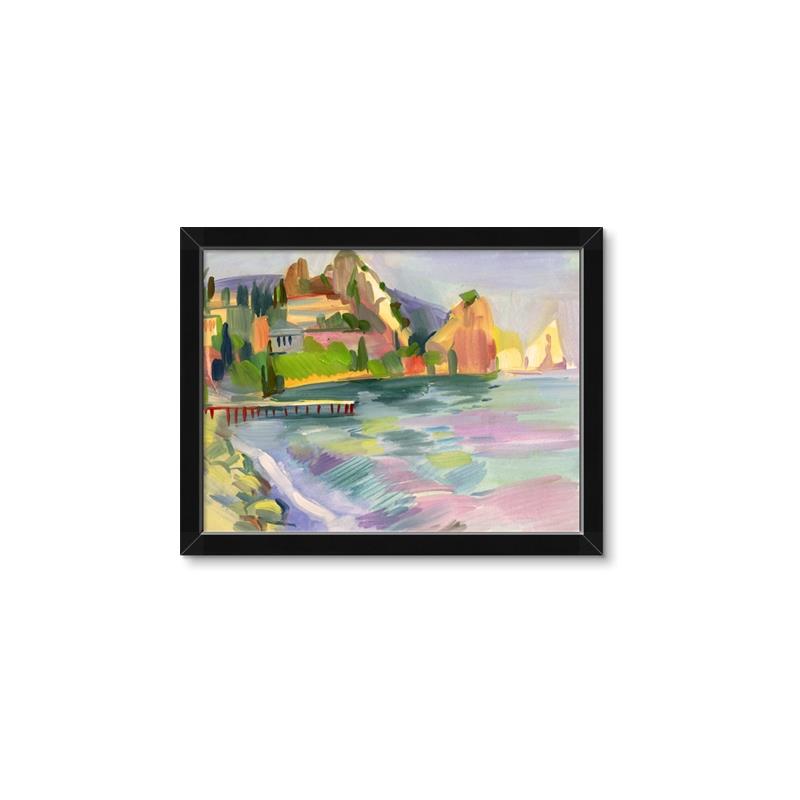 Picture of Seaside Town _GroupedProduct_Rectangle_Landscape_Framed_Matted_
